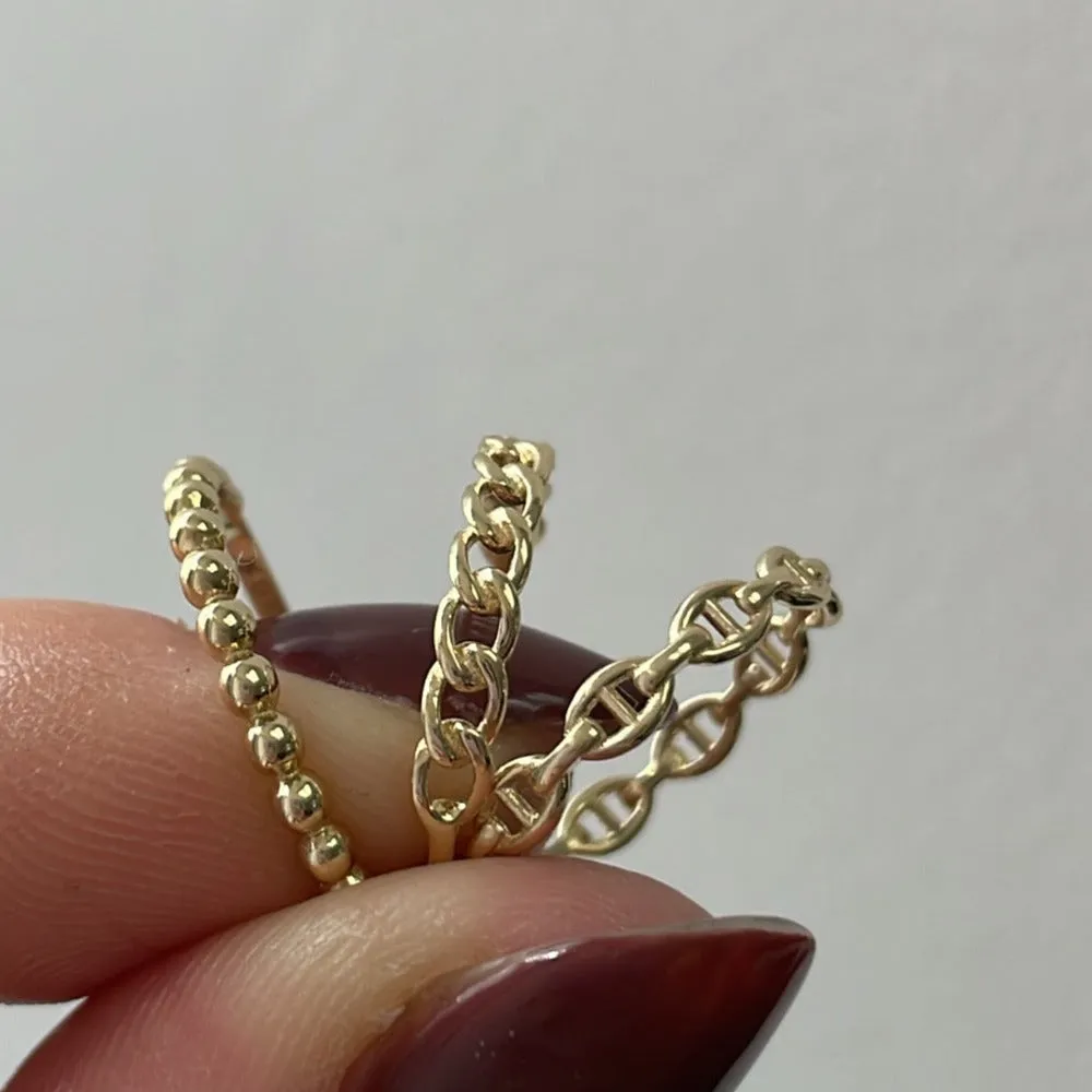 10K Gold Bead Ring