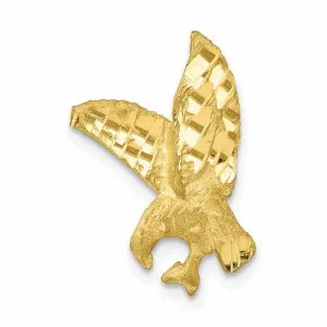 10k Yellow Gold Polished Finish Eagle Charm Pendant