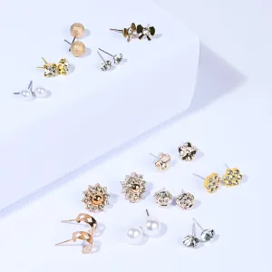 12 Pairs Charming Ears Studs/Tops For Girls