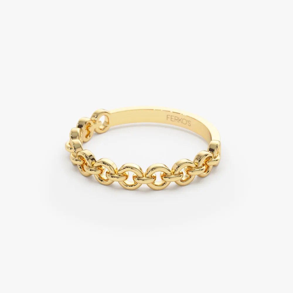 14K Gold Stackable Dainty Ring