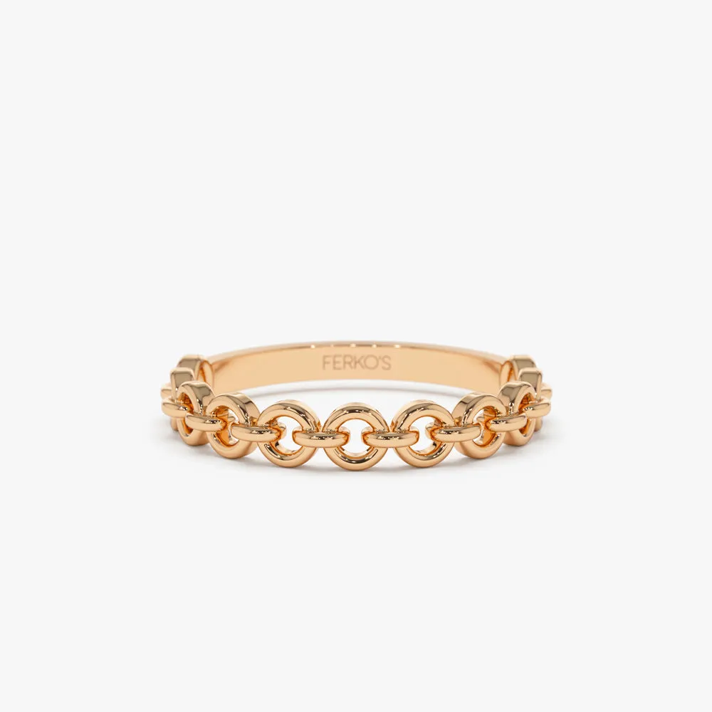 14K Gold Stackable Dainty Ring