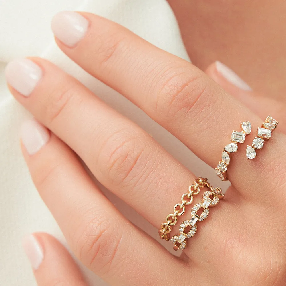 14K Gold Stackable Dainty Ring