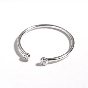 18K White Gold Stackable Rings