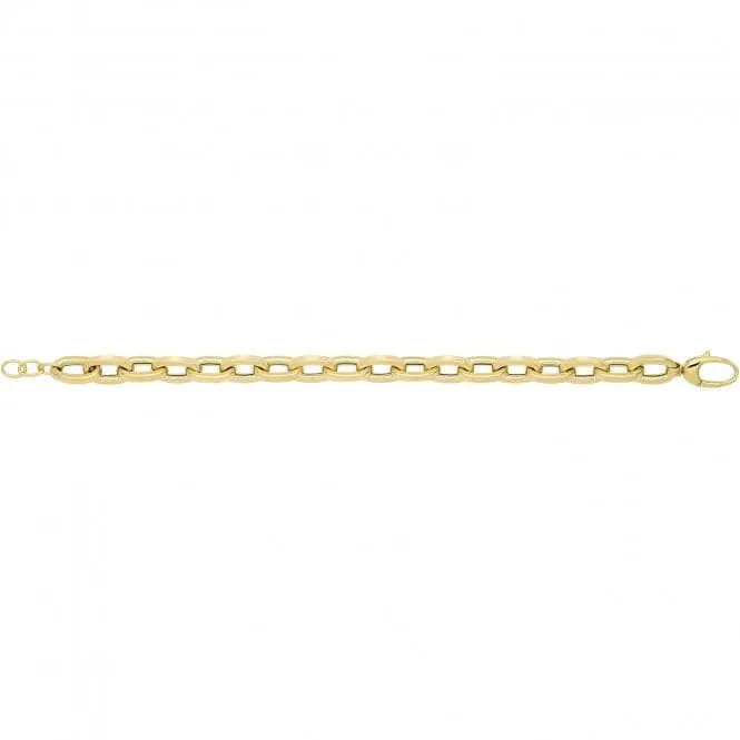 9CT Yellow Gold Hollow Bracelet BR692