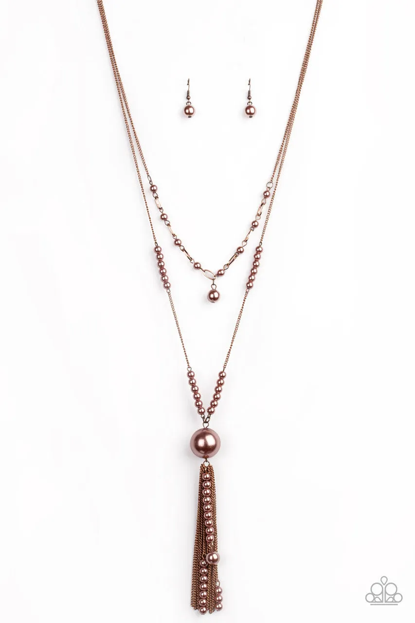 Abstract Elegance Copper Paparazzi Necklace