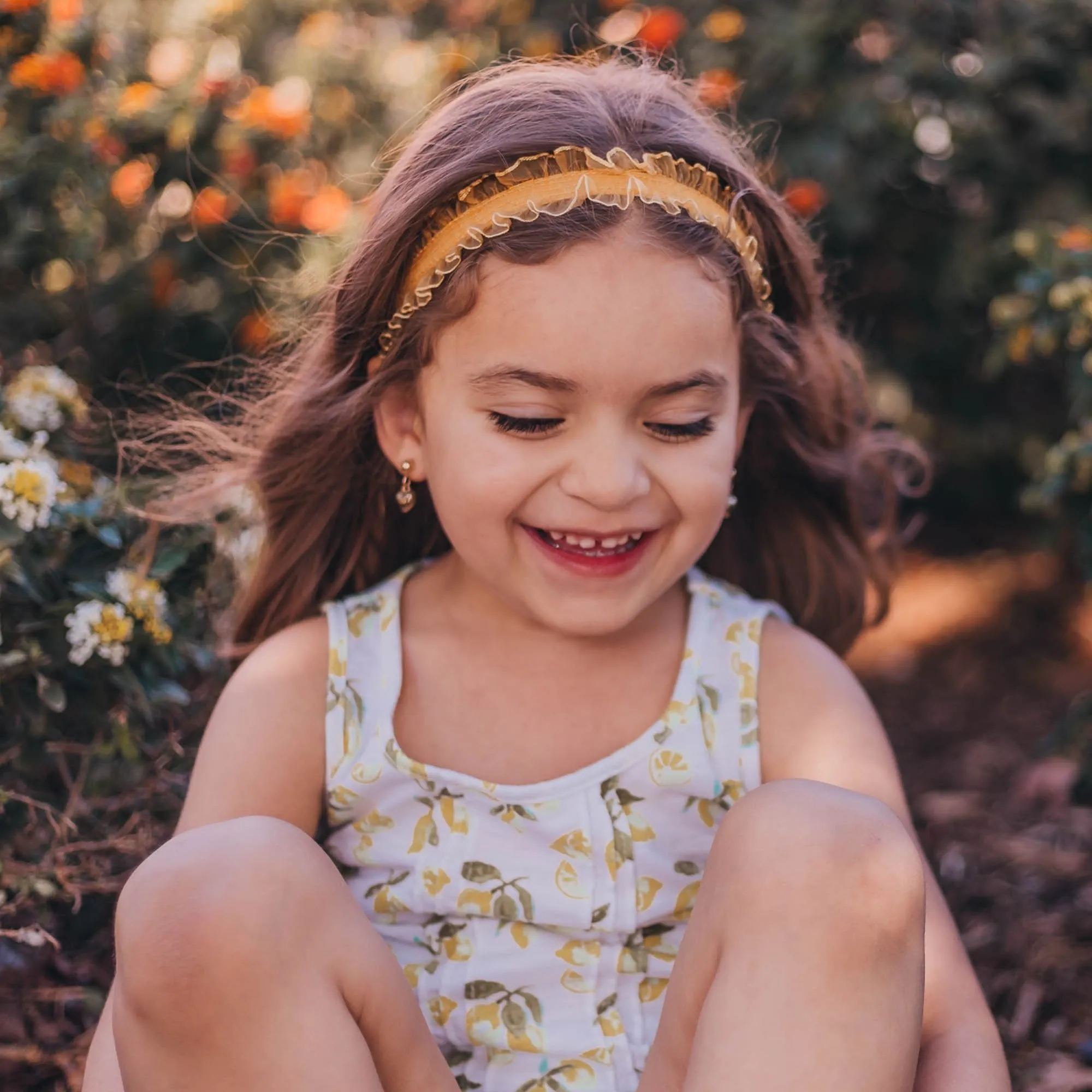 Adjustable No Slip Ruffled Lace Headband