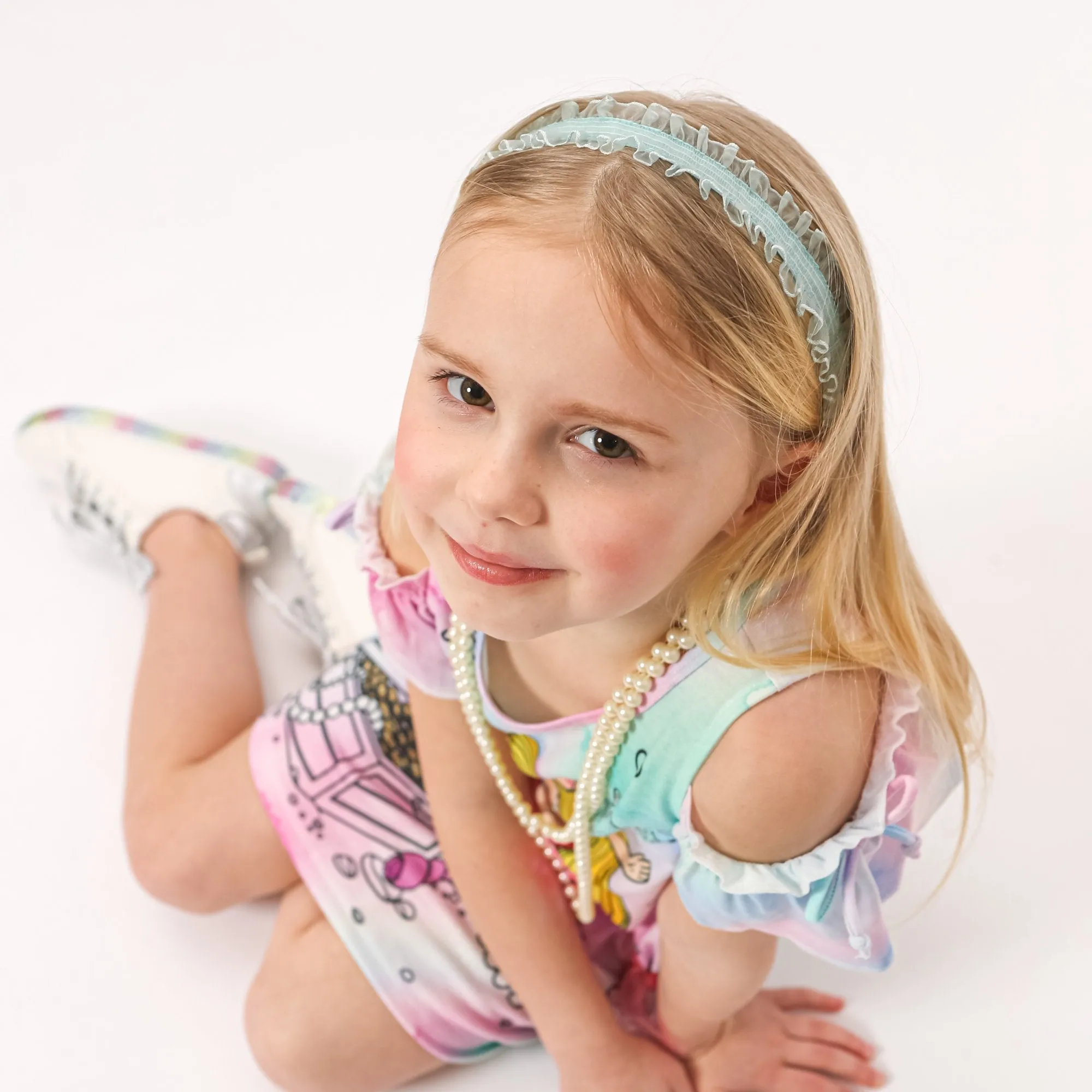 Adjustable No Slip Ruffled Lace Headband