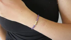 Amethyst Beaded Bracelet (Style 1)