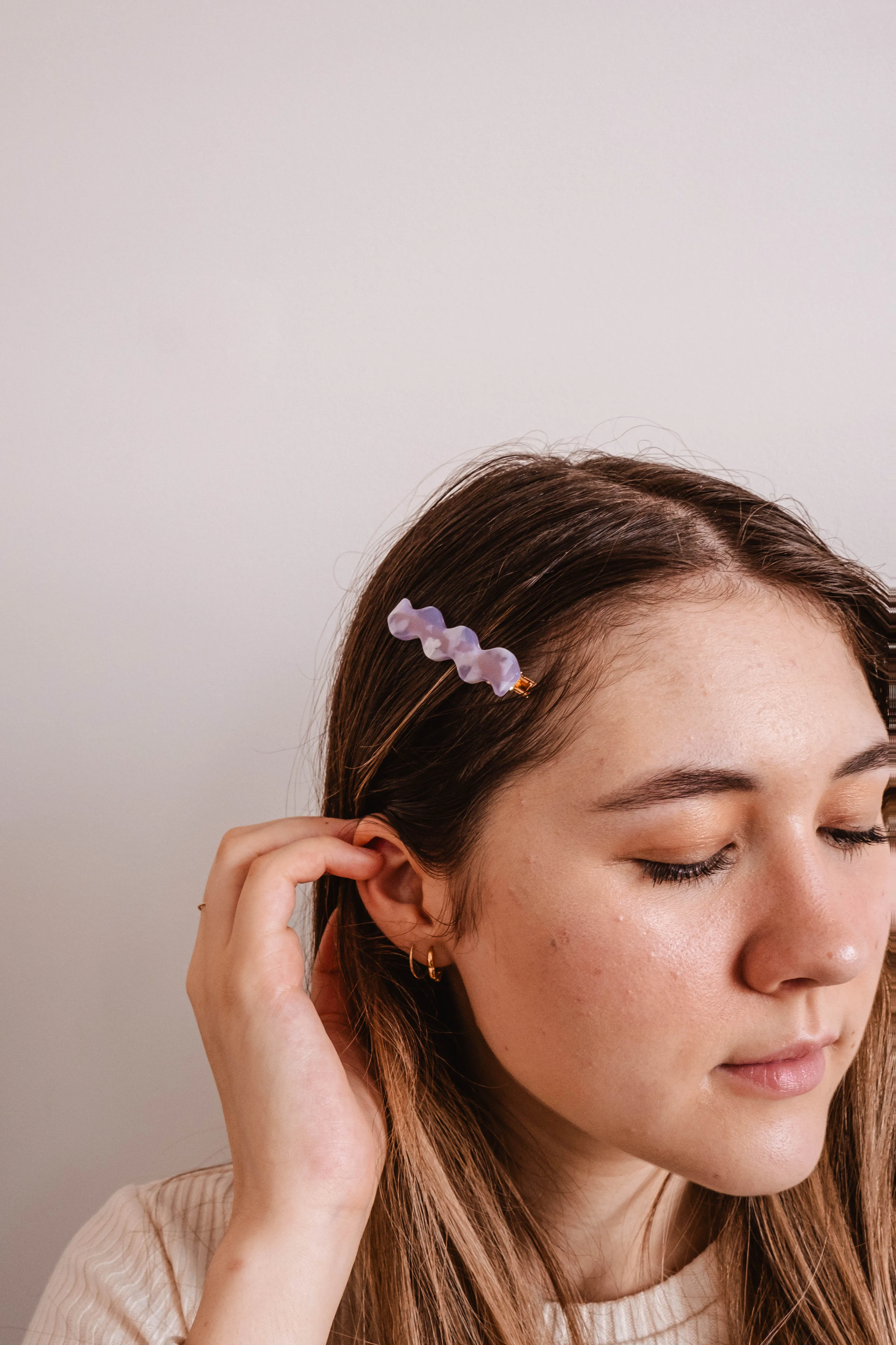 Amethyst Hair Clip