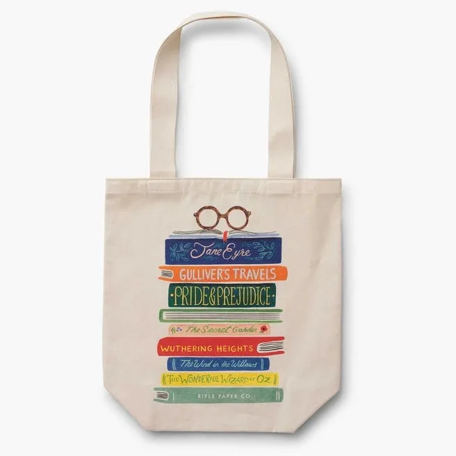 Book Club Canvas Tote by Rifle Paper Co