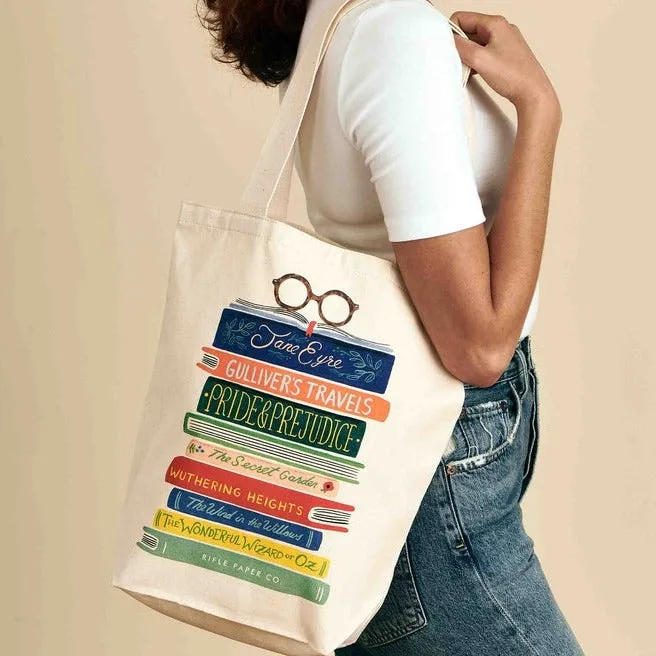 Book Club Canvas Tote by Rifle Paper Co