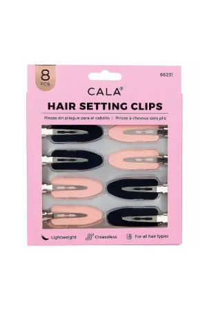 CALA 66231 Hair Setting Clips Black and Pink