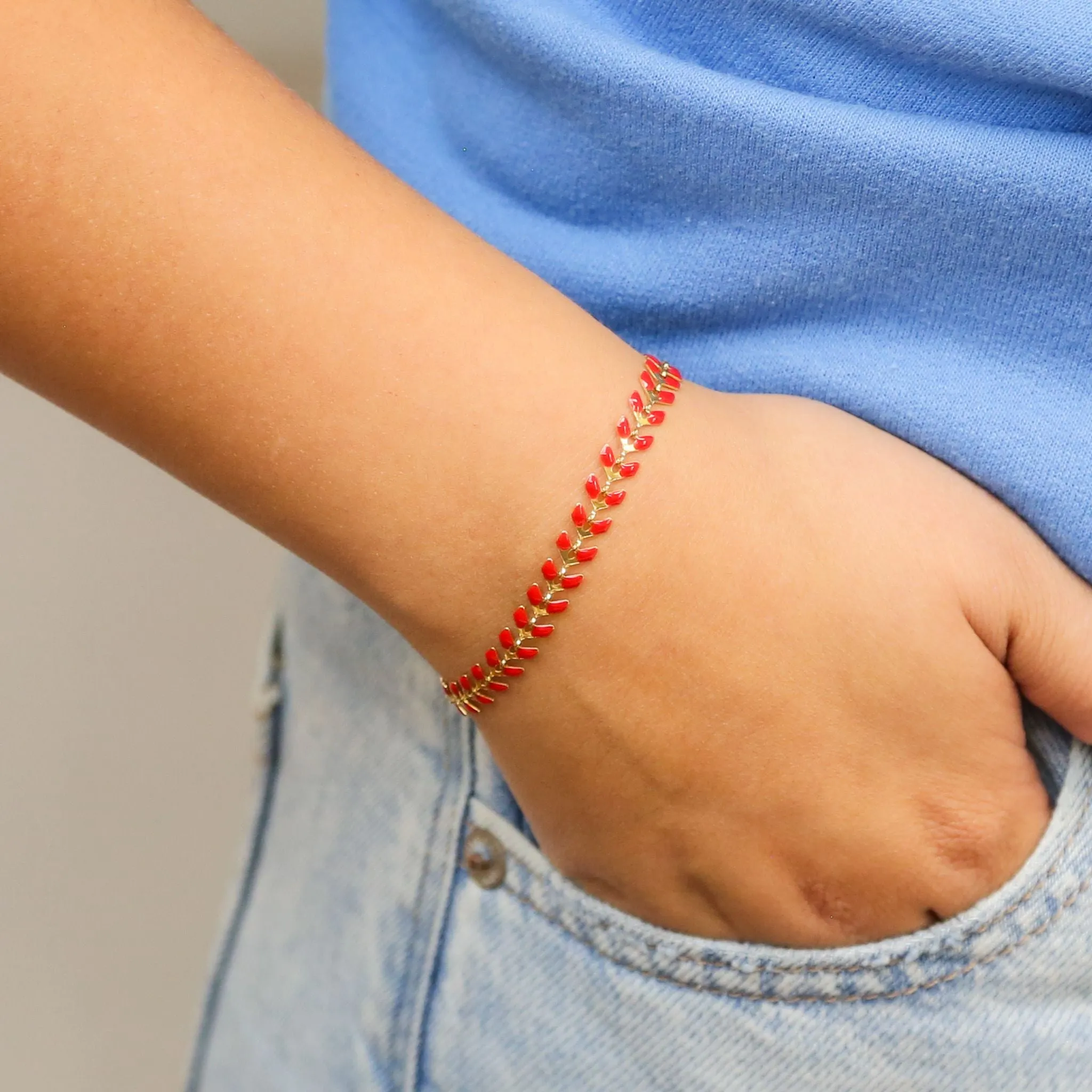 Chevron Style Accent Bracelets