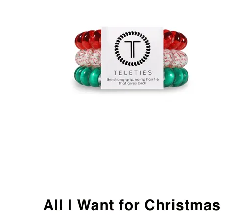 Christmas Teleties - Large Hair Ties