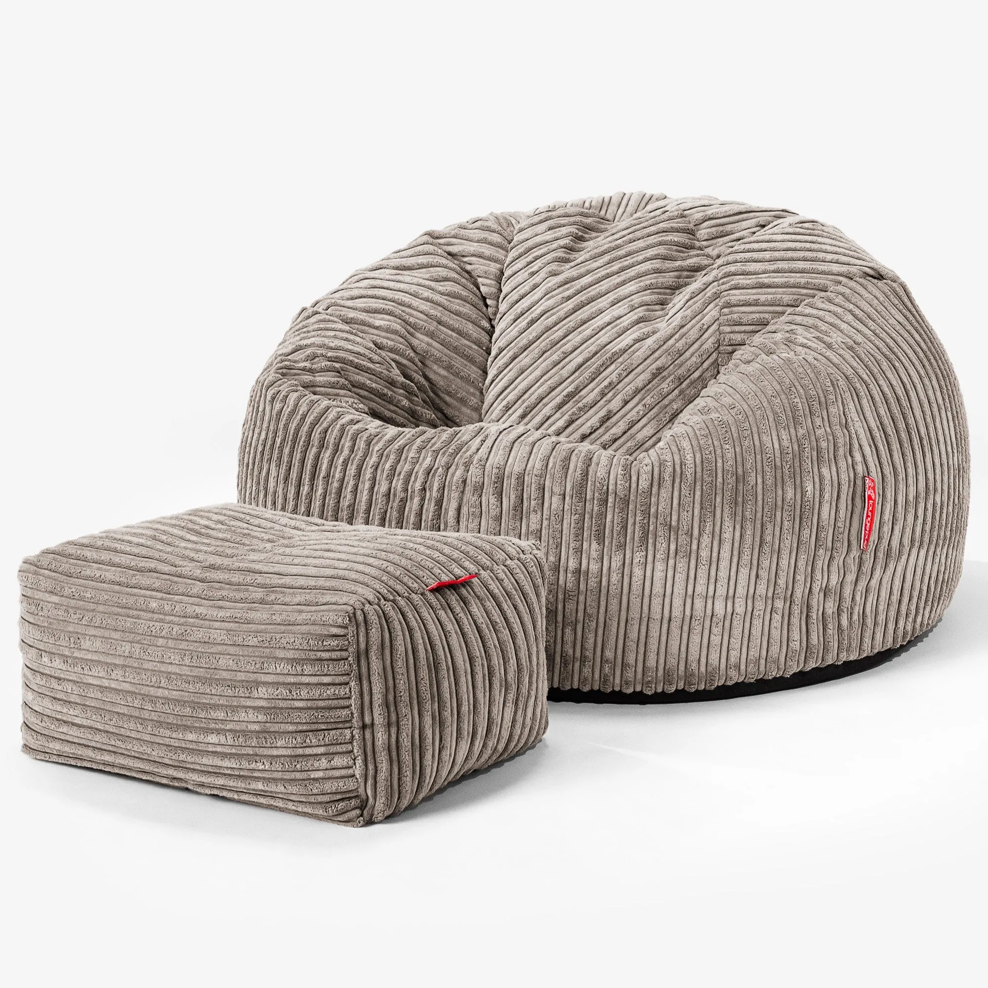 Classic Bean Bag Chair - Cord Dovetail Grey