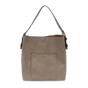 Classic Hobo Handbag New Heathered Grey