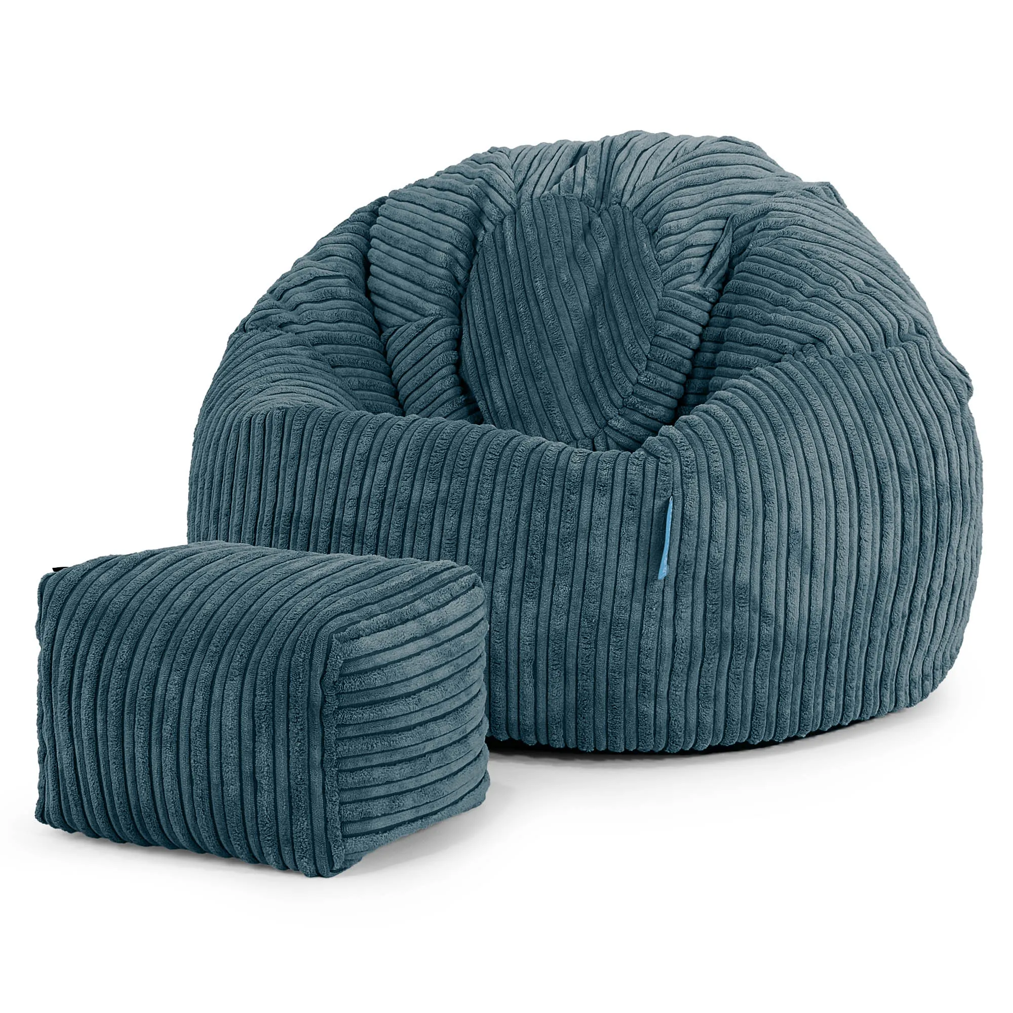 Classic Kids Bean Bag Chair 1-5 yr - Cord Teal Blue