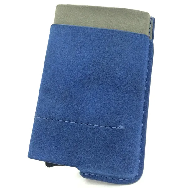 Credit Cards Holder Slim Rfid Protector Wallets Men Women PU Leather Metal Case ID Card Bag Drivers License Automatic Cardholder