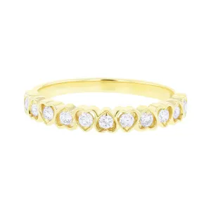 Desire Heart Stackable Diamond Ring