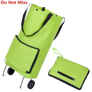 Do Not Miss Folding Shopping Bag Shopping Trolley Bag on Wheels Bags on Wheels Buy Vegetables Shopping Organizers Portable Bag