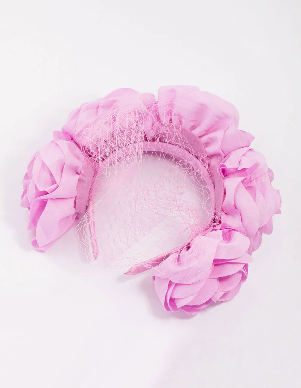 Fabric Rose & Knotted Headband