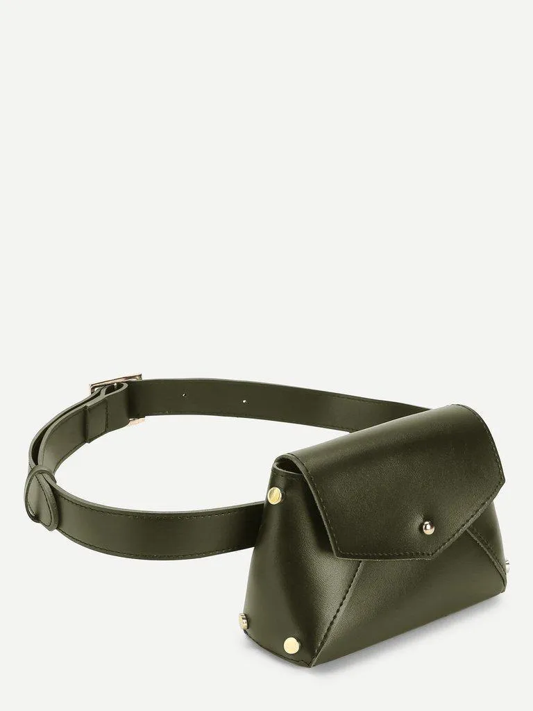 Flap Bum Bag With Adjustable Strap