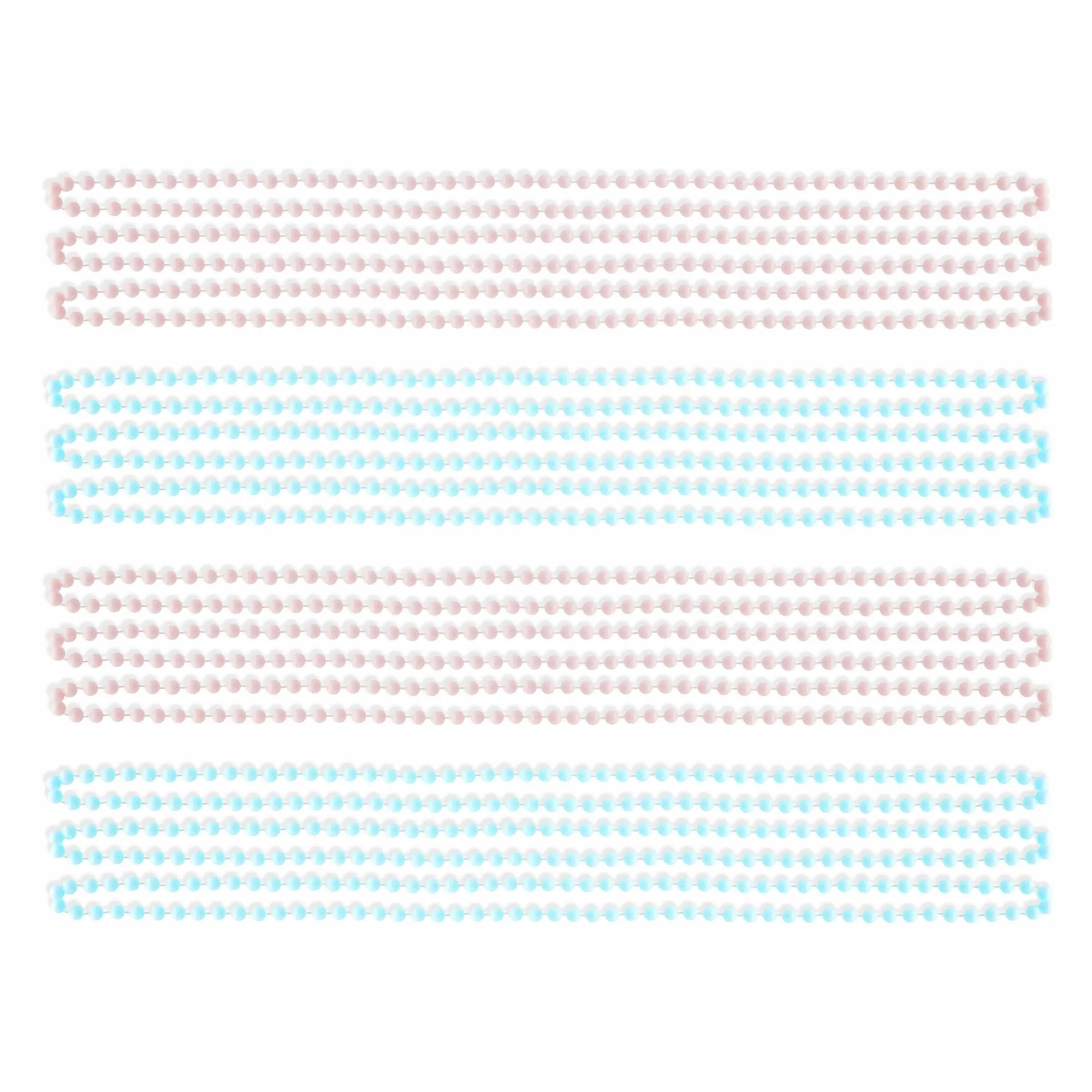 Gender Reveal Party Favor Bracelets, Beaded Necklaces, Team Boy or Girl (72 Pieces)