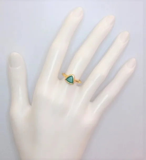 Green Agate Maxi Ring