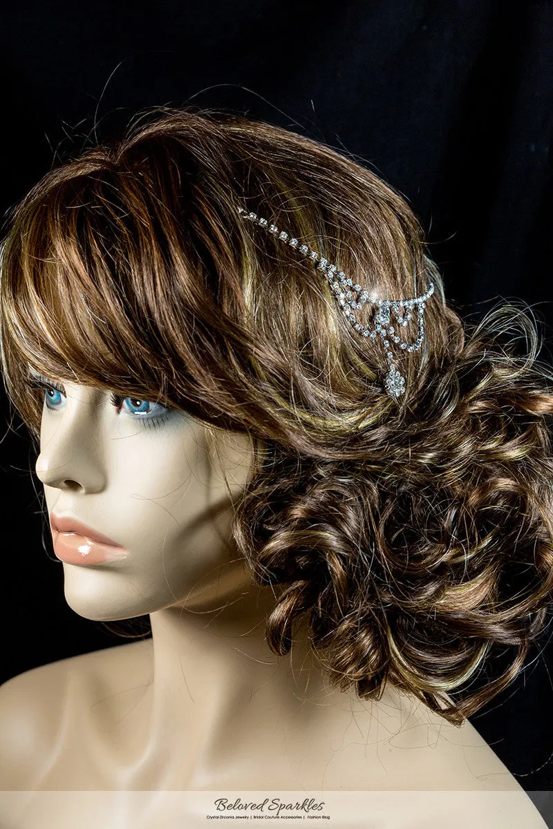 Gretel Vintage Hair Chaain and Forehea Chain | Rhinestone