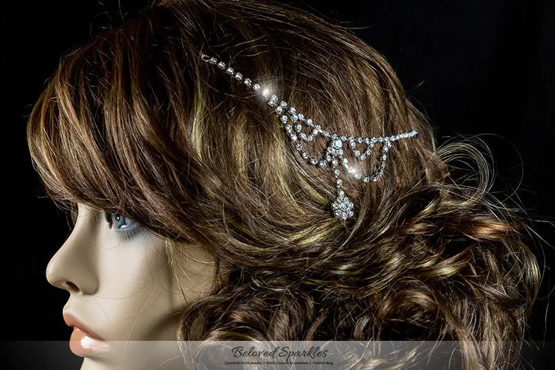 Gretel Vintage Hair Chaain and Forehea Chain | Rhinestone