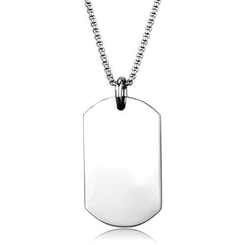 High polished (no plating) Stainless Steel Necklace with No Stone for Women Style TK1995