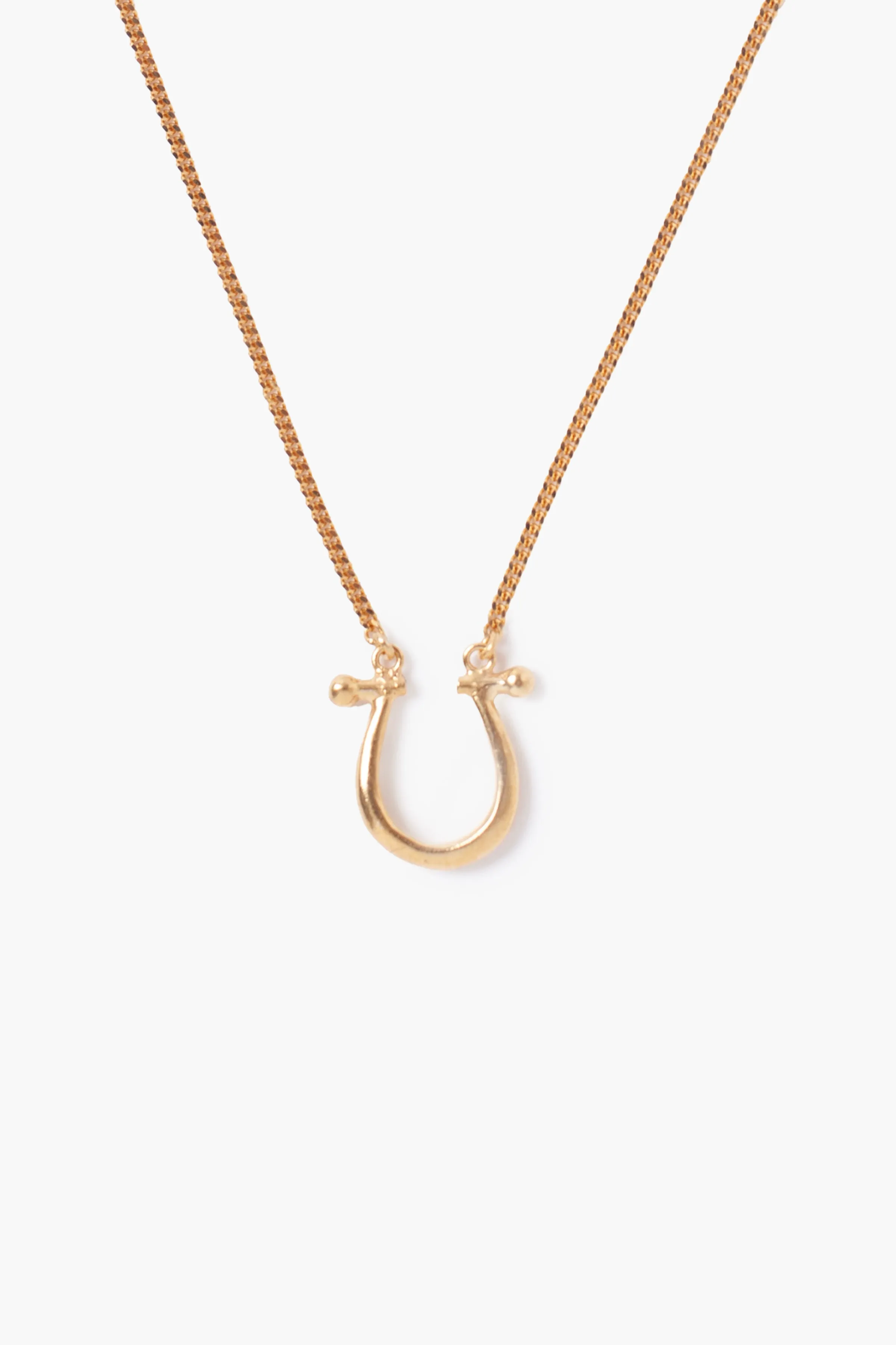 Horseshoe Necklace Yellow Gold