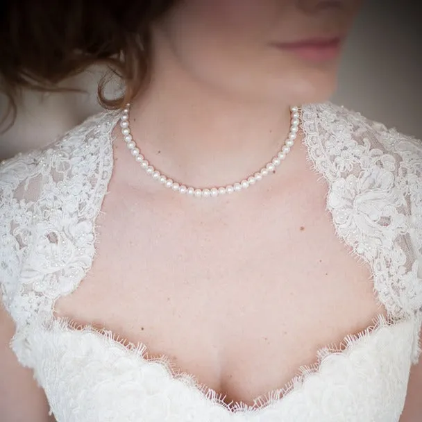 Ivory Elegance Pearl Bridal Necklace