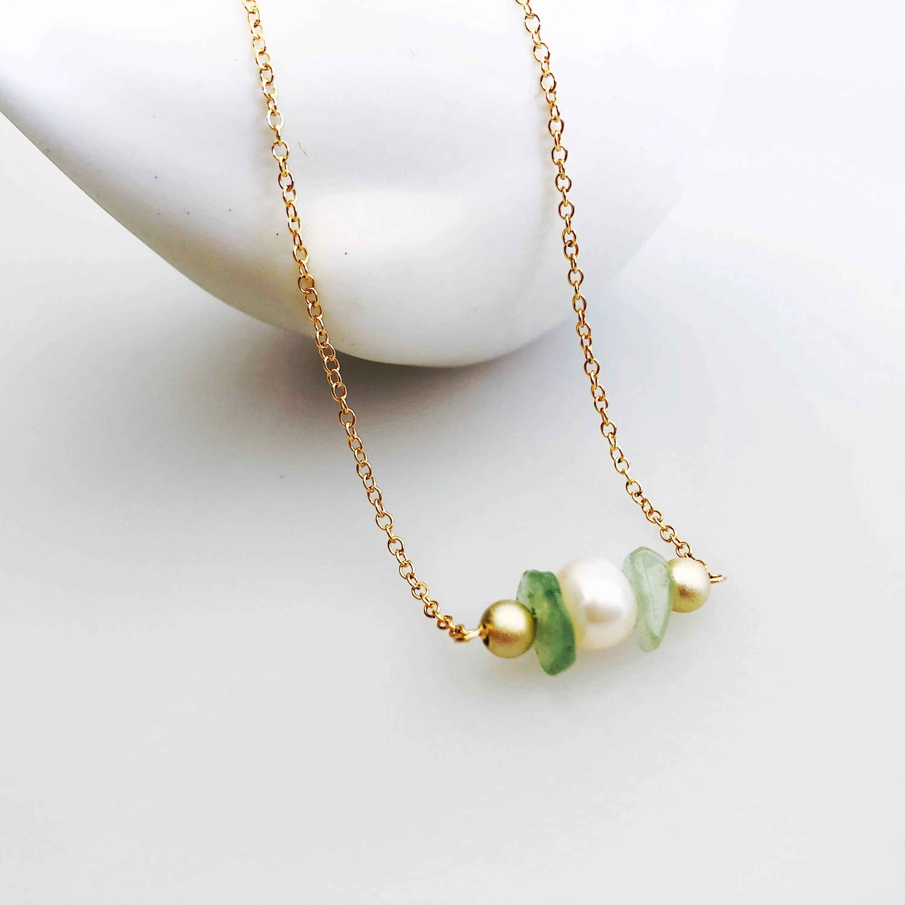 Jade and Pearl Necklace