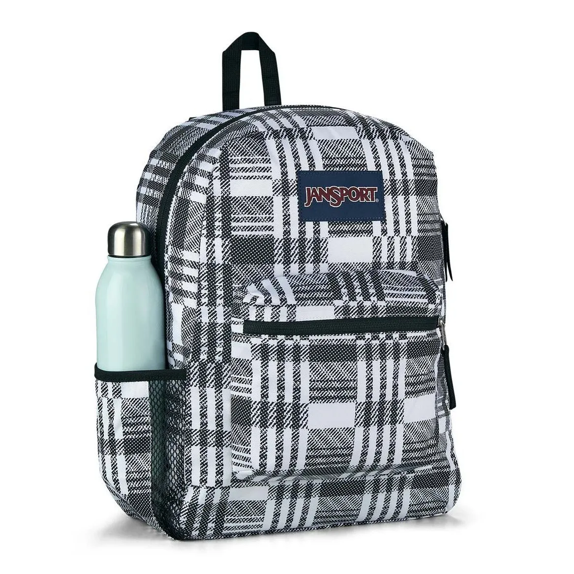 Jansport Cross Town Glitch Plaid Casual Sports Backpack [WS]