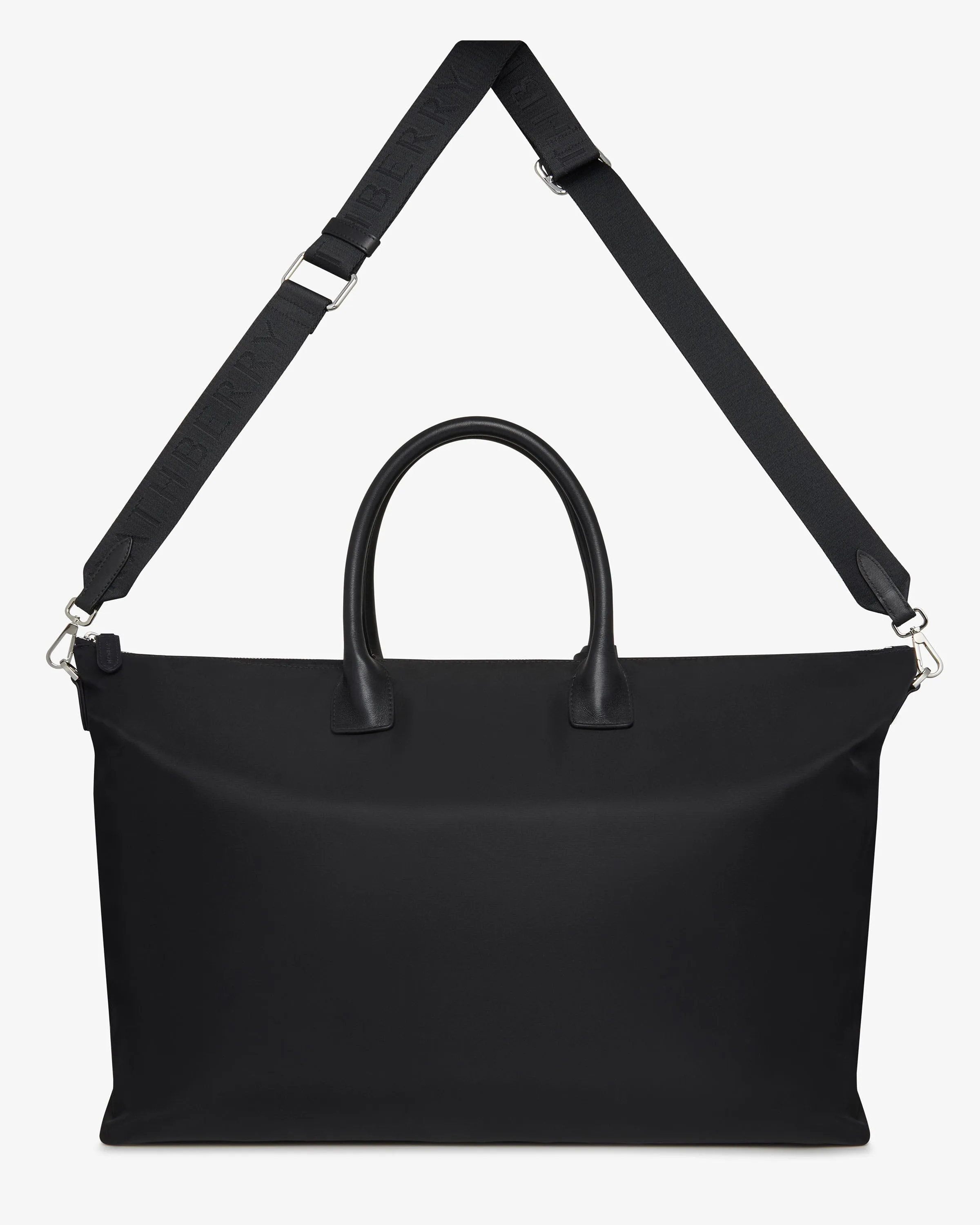 Large Travel Tote - Black Nylon