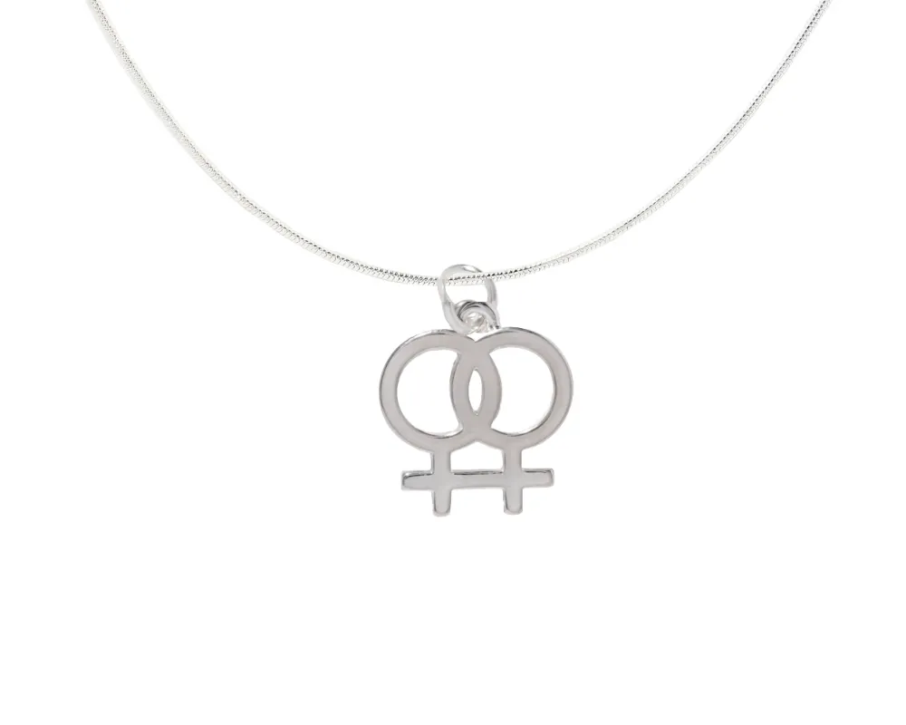 Lesbian Same Sex Female Symbol Necklaces