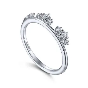 Lilibet Gabriel 14K White Gold Diamond Cluster Crown Ring