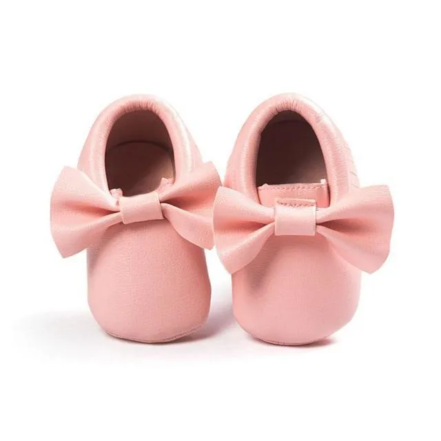 New Casual Infant Shoes Baby Girls Sweet Style Bow Tassel Decoration Fashion Casual Soft Sole Prewalker Toddlers