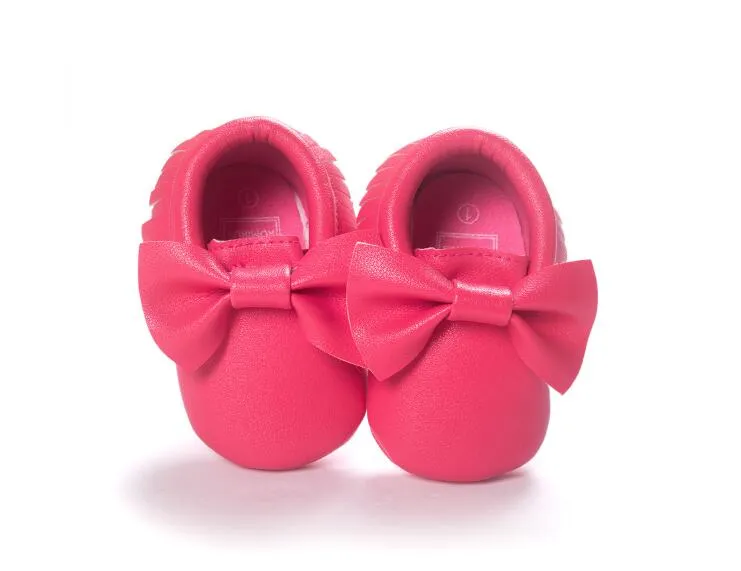 New Casual Infant Shoes Baby Girls Sweet Style Bow Tassel Decoration Fashion Casual Soft Sole Prewalker Toddlers