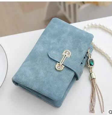 Nubuck Leather Women Wallets Female Fashion Zipper Small Wallet Women Short Coin Purse Holders Retro Wallet and Purses portfolio