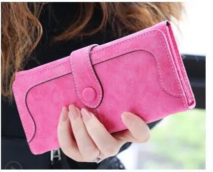 Nubuck Leather Women Wallets Female Fashion Zipper Small Wallet Women Short Coin Purse Holders Retro Wallet and Purses portfolio