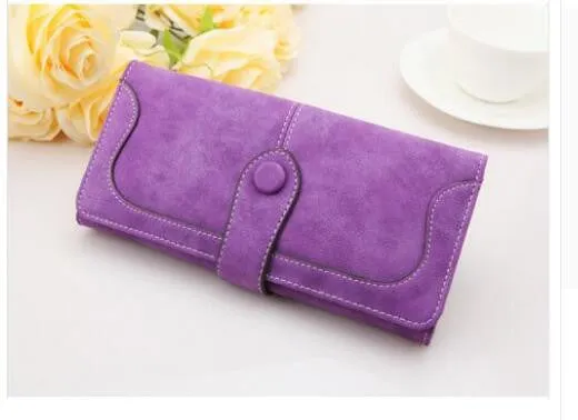 Nubuck Leather Women Wallets Female Fashion Zipper Small Wallet Women Short Coin Purse Holders Retro Wallet and Purses portfolio