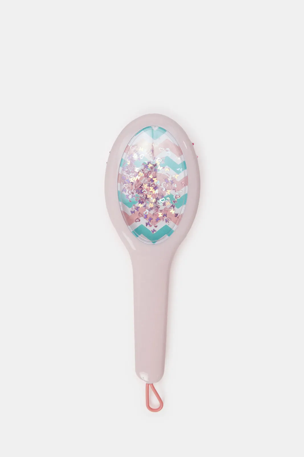 Pink Hearts Kids Hair Brush