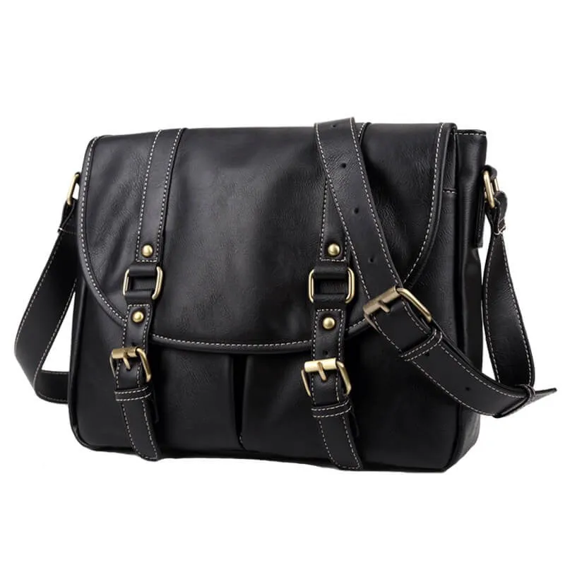 quality graceful vintage trend bussiness style  leather shoulder bag