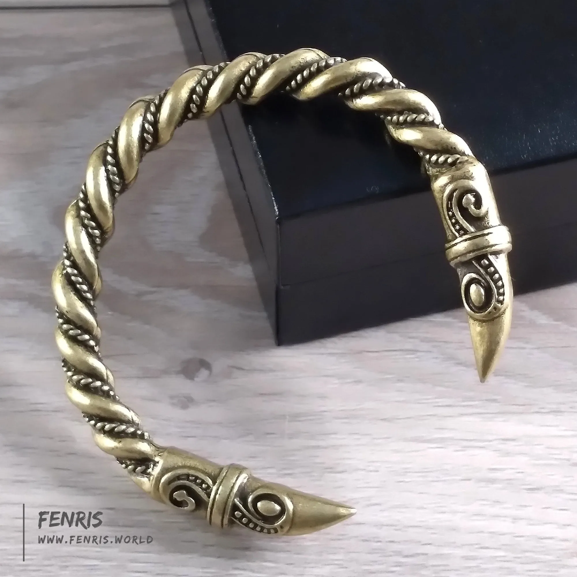 Raven Bracelet Bronze Viking Norse Style