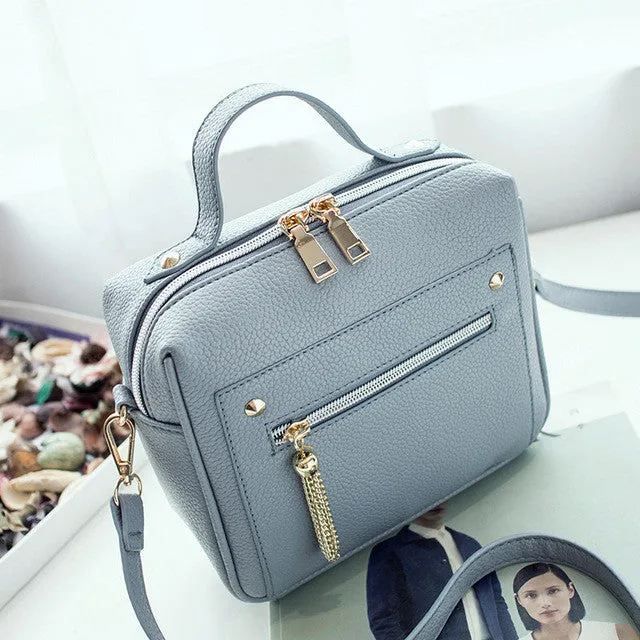 Retro Female Minimalist Crossbody Bag Small Women Shoulder Bag Tassel Women Messenger Bags Tote Handbag Designer Bolsas Feminina