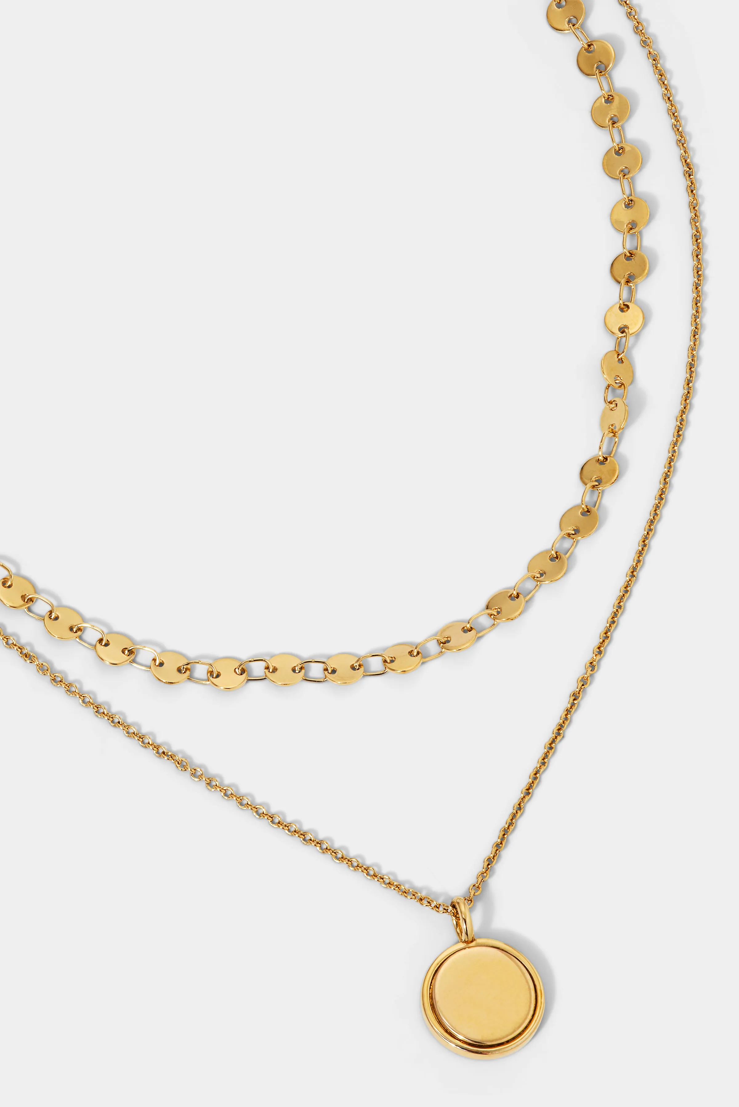 ROSALIA  LAYERED COIN NECKLACE