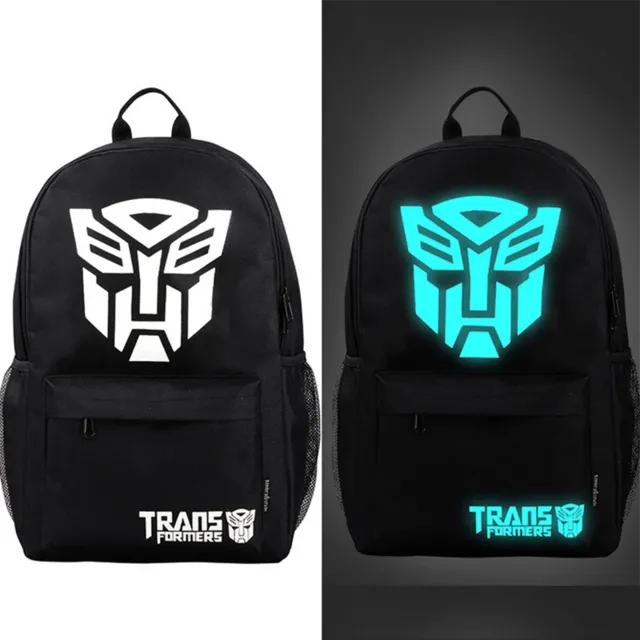 Senkey style Fashion Noctilucent Men's Backpack Anime Luminous Teenagers Men Women's Student Cartoon School Bags Casual Backpack