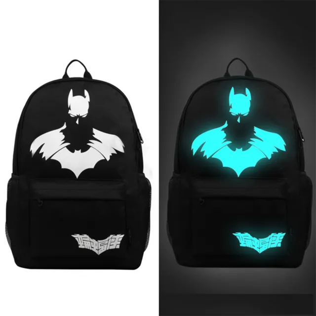 Senkey style Fashion Noctilucent Men's Backpack Anime Luminous Teenagers Men Women's Student Cartoon School Bags Casual Backpack